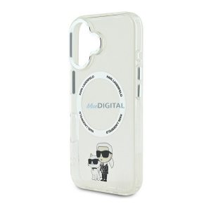 KARL LAGERFELD IML KARL AND CHOUPETTE MAGSAFE szilikon telefonvédő (ütésállóság, MagSafe) ÁTLÁTSZÓ Apple iPhone 16