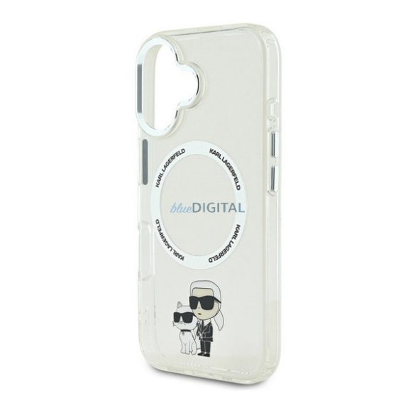 KARL LAGERFELD IML KARL AND CHOUPETTE MAGSAFE szilikon telefonvédő (ütésállóság, MagSafe) ÁTLÁTSZÓ Apple iPhone 16