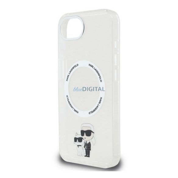 KARL LAGERFELD IML KARL AND CHOUPETTE MAGSAFE szilikon telefonvédő (ütésállóság, MagSafe) ÁTLÁTSZÓ Apple iPhone 16e