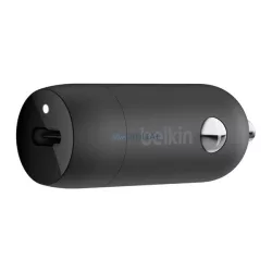   BELKIN BOOST CHARGE autós töltő Type-C aljzat (30W, PD gyorstöltő) FEKETE