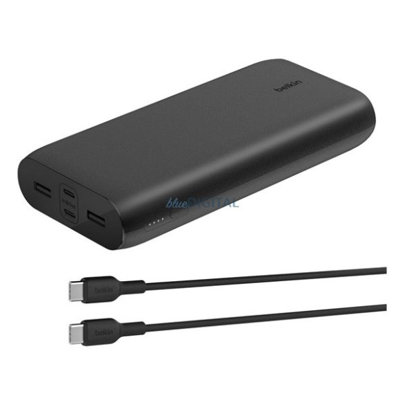 BELKIN BOOST CHARGE vésztöltő 2 USB+2 Type-C aljzat (27000mAh, 32W, gyorstöltő) FEKETE