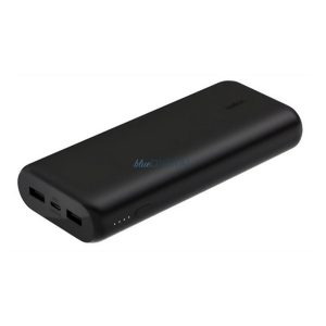BELKIN BOOST CHARGE vésztöltő 2 USB+Type-C aljzat (20000mAh, 20W, gyorstöltő + Type-C kábel) FEKETE