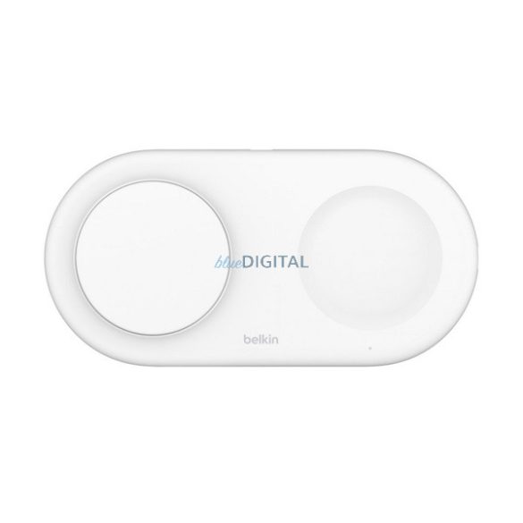 BELKIN BOOST CHARGER PRO asztali töltő 2in1 (15W, gyorstöltő, wireless, Magsafe, Apple Airpods töltő) FEHÉR Apple iPhone 8 Plus 5.5, iPhone XR 6.1, iPhone 13 mini