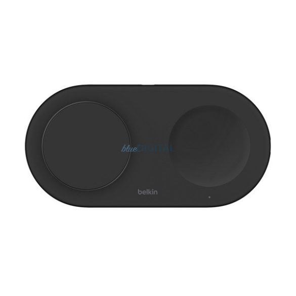 BELKIN BOOST CHARGER PRO asztali töltő 2in1 (15W, gyorstöltő, wireless, Magsafe, Apple Airpods töltő) FEKETE Apple iPhone SE 3 (2022), iPhone 14 Pro, iPhone 16e