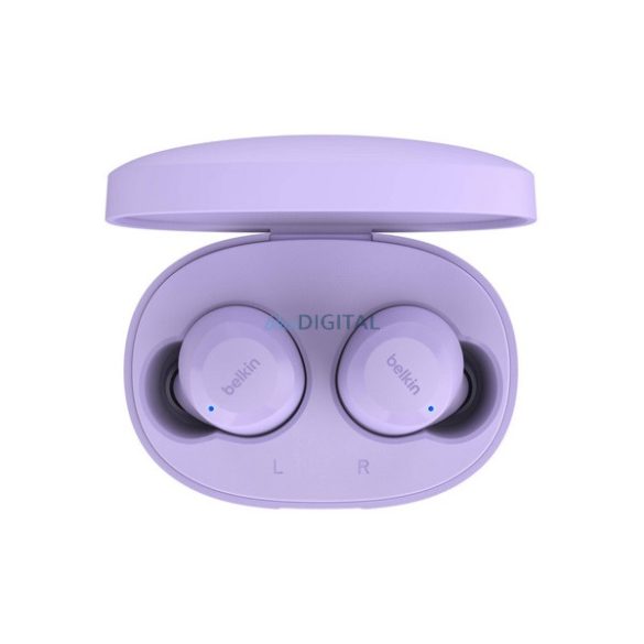 BELKIN SOUNDFORM BOLT bluetooth fülhallgató SZTEREO (v5.2, TWS, mikrofon, IPX4 cseppálló + töltőtok) LILA