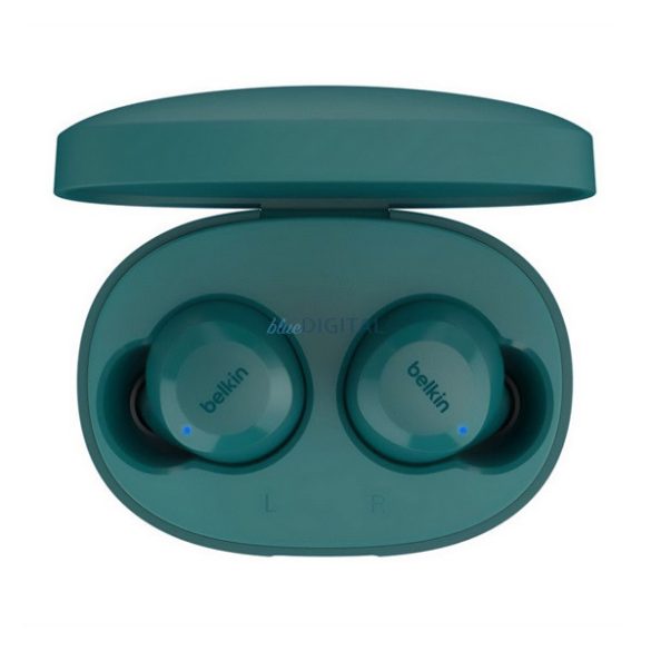 BELKIN SOUNDFORM BOLT bluetooth fülhallgató SZTEREO (v5.2, TWS, mikrofon, IPX4 cseppálló + töltőtok) SÖTÉTZÖLD