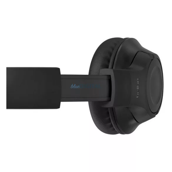 BELKIN SOUNDFORM INSPIRE bluetooth fejhallgató SZTEREO (v5.2, mikrofon, felvevő gomb, 3.5mm jack, GYEREK méret) FEKETE