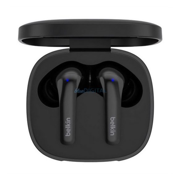 BELKIN SOUNDFORM MOTION bluetooth fülhallgató SZTEREO (v5.3, TWS, mikrofon, zajszűrő, IPX5 + töltőtok) FEKETE