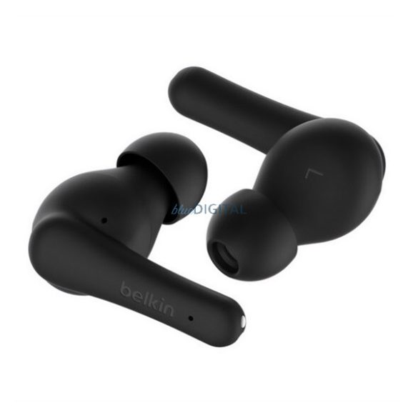 BELKIN SOUNDFORM RHYTHM bluetooth fülhallgató SZTEREO (v5.3, TWS, mikrofon, zajszűrő, IPX5 + töltőtok) FEKETE