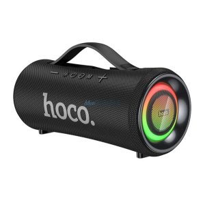 HOCO HA10 bluetooth hordozható hangszóró (v5.4, 2x20W, TF/microSD kártyaolvasó, FM rádió, AUX, LED világítás) FEKETE