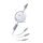 REMAX LINON adatkábel 3in1 (USB - lightning/Type-C/microUSB, 2.4A, 66W, gyorstöltő, 100cm) FEHÉR REMAX LINON adatkábel 3in1 (USB - lightning/Type-C/microUSB, 2.4A, 66W, gyorstöltő, 100cm) FEHÉR