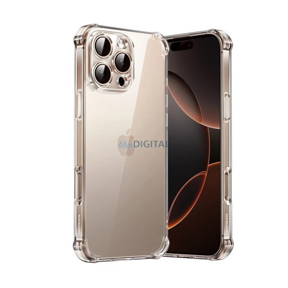 UGREEN BRIGHT CUSHION szilikon telefonvédő (ütésállóság, légpárnás sarok) ÁTLÁTSZÓ Apple iPhone 16 Pro Max