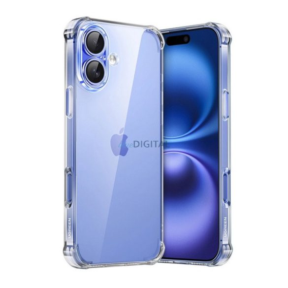 UGREEN BRIGHT CUSHION szilikon telefonvédő (ütésállóság, légpárnás sarok) ÁTLÁTSZÓ Apple iPhone 16