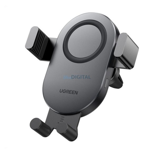 UGREEN CD256 autós tartó (szellőzőre, 15W, wireless, 360°, automata, 4.7-6.7" méret) FEKETE