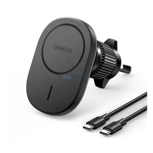 UGREEN CD345 autós tartó (szellőzőre, 360°, 15W, wireless, MagSafe, PD gyorstöltő) FEKETE