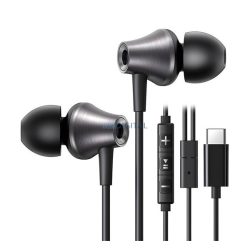   UGREEN EP105 fülhallgató SZTEREO (Type-C, mikrofon, felvevő gomb) FEKETE