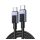 UGREEN L524 adatkábel (Type-C - Type-C, 60W, PD gyorstöltő, 50cm, cipőfűző) SÖTÉTSZÜRKE UGREEN L524 adatkábel (Type-C - Type-C, 60W, PD gyorstöltő, 50cm, cipőfűző) SÖTÉTSZÜRKE