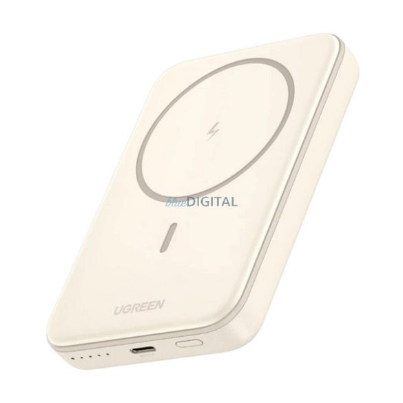 UGREEN PB206 vésztöltő Type-C aljzat (10000mAh, 15W, gyorstöltő, wireless, MagSafe) BÉZS