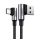 UGREEN US176 adatkábel (USB - Type-C, 3A, gyorstöltő 3.0, 50cm, 90 fokos, cipőfűző) SÖTÉTSZÜRKE UGREEN US176 adatkábel (USB - Type-C, 3A, gyorstöltő 3.0, 50cm, 90 fokos, cipőfűző) SÖTÉTSZÜRKE
