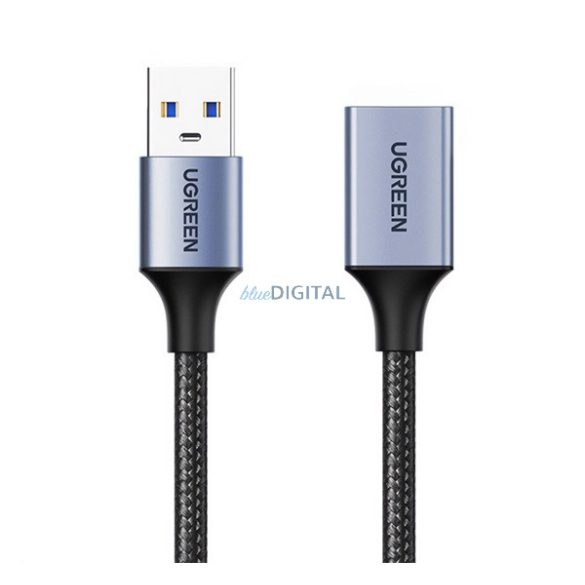UGREEN US353 hosszabító kábel (Type-C aljzat - Type-C, 100W, 4K, 100cm) FEKETE