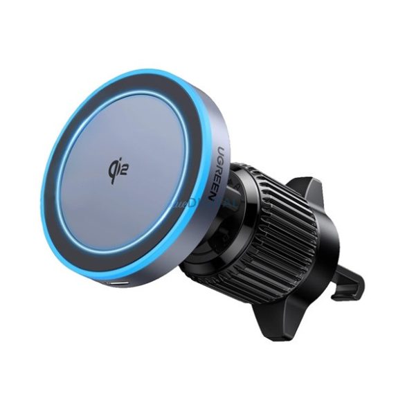 UGREEN W708 autós tartó (szellőzőre, 360°, 15W, wireless, MagSafe, gyorstöltő) FEKETE