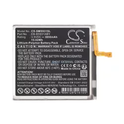   CAMERON SINO Li-Polymer akku (3.9V / 3850mAh, Samsung EB-BS931ABY kompatibilis) FEKETE Samsung Galaxy S25 (SM-S931)