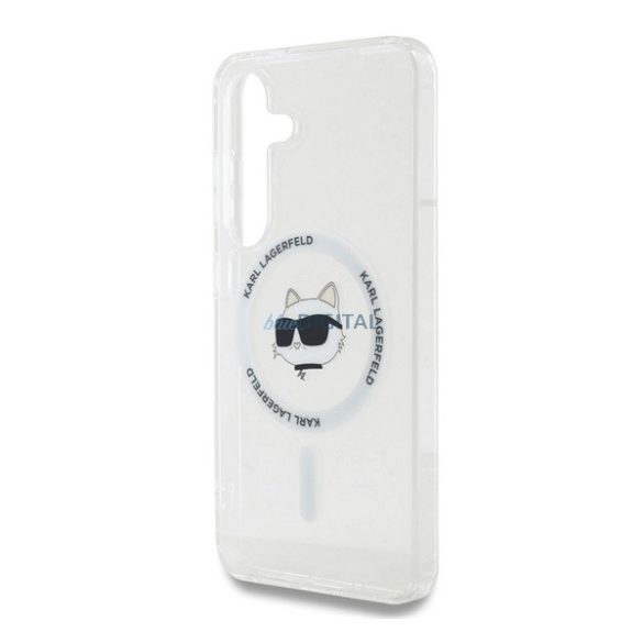 KARL LAGERFELD IML CHOUPETTE HEAD MAGSAFE szilikon telefonvédő (ütésállóság, kameravédő, MagSafe) ÁTLÁTSZÓ Samsung Galaxy S25 (SM-S931)