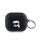KARL LAGERFELD PU EMBOSSED KARL HEAD szilikon tok (ütésállóság, karabíner) FEKETE Apple AirPods 3