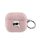 KARL LAGERFELD PU EMBOSSED KARL HEAD szilikon tok (ütésállóság, karabíner) RÓZSASZÍN Apple AirPods 3