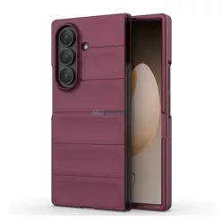   Szilikon telefonvédő (ütésállóság, kameravédő, 3D) BORDÓ Samsung Galaxy Z Fold7 (SM-F966)