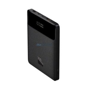 BASEUS BLADE vésztöltő 2 USB+2 Type-C aljzat (20000mAh, 100W, PD gyorstöltő, LED jelzés) FEKETE