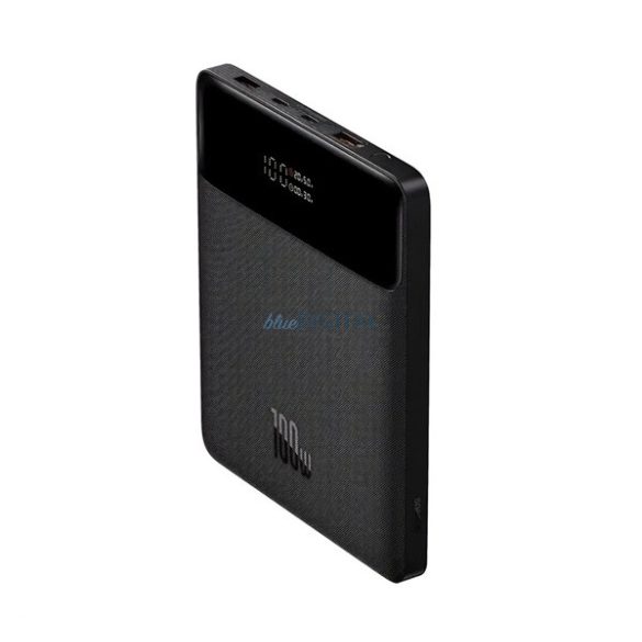 BASEUS BLADE vésztöltő 2 USB+2 Type-C aljzat (20000mAh, 100W, PD gyorstöltő, LED jelzés) FEKETE