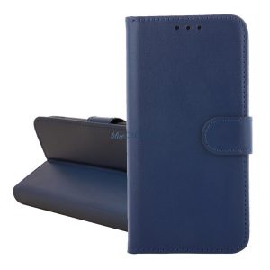 Tok álló, bőr hatású (FLIP, oldalra nyíló, kártyazseb, asztali tartó) SÖTÉTKÉK Motorola Moto E13 (XT-2345), Moto G05 (XT2523)
