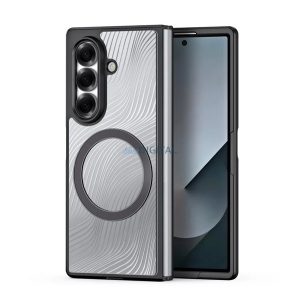 DUX DUCIS AIMO szilikon telefonvédő (ütésállóság, kameravédő, mágneses, hullám) FEKETE Samsung Galaxy Z Fold7 (SM-F966)