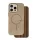 Szilikon telefonvédő (műanyag hátlap, kameravédő, MagSafe, csillogó) BARNA Apple iPhone 16 Pro