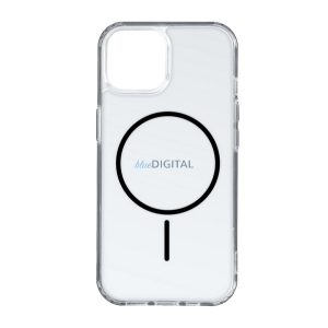 Szilikon telefonvédő (ultravékony, műanyag hátlap, MagSafe, légpárnás sarok) FEKETE Apple iPhone 12 Pro, iPhone 12