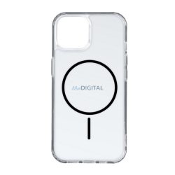   Szilikon telefonvédő (ultravékony, műanyag hátlap, MagSafe, légpárnás sarok) FEKETE Apple iPhone 16