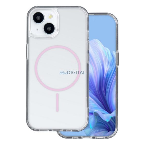 Szilikon telefonvédő (ultravékony, műanyag hátlap, MagSafe, légpárnás sarok) RÓZSASZÍN Samsung Galaxy S25 Ultra (SM-S938)