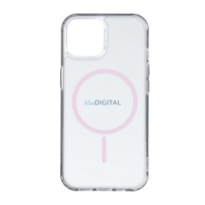 Szilikon telefonvédő (ultravékony, műanyag hátlap, MagSafe, légpárnás sarok) RÓZSASZÍN Apple iPhone 11