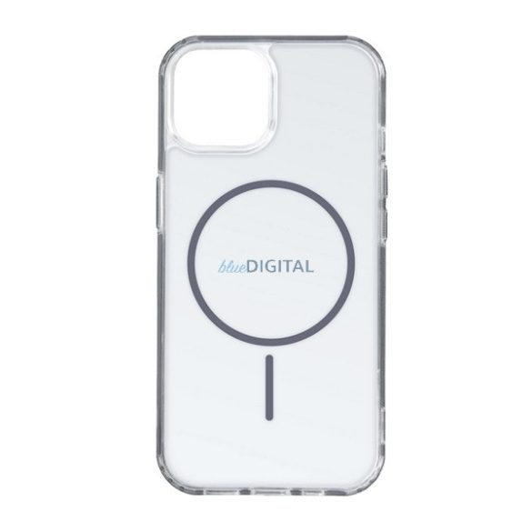 Szilikon telefonvédő (ultravékony, műanyag hátlap, MagSafe, légpárnás sarok) SÖTÉTSZÜRKE Apple iPhone 11