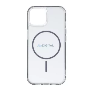 Szilikon telefonvédő (ultravékony, műanyag hátlap, MagSafe, légpárnás sarok) SÖTÉTSZÜRKE Apple iPhone 15