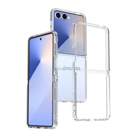 Szilikon telefonvédő (ütésállóság, átlátszó hátlap) ÁTLÁTSZÓ Samsung Galaxy Z Flip7 (SM-F766)