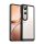 Szilikon telefonvédő (ütésállóság, átlátszó hátlap) FEKETE Vivo V50 Lite