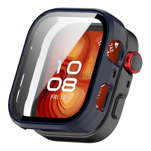 Szilikon keret (BUMPER, ütésálló) SÖTÉTKÉK Huawei Watch Fit 4 Pro
