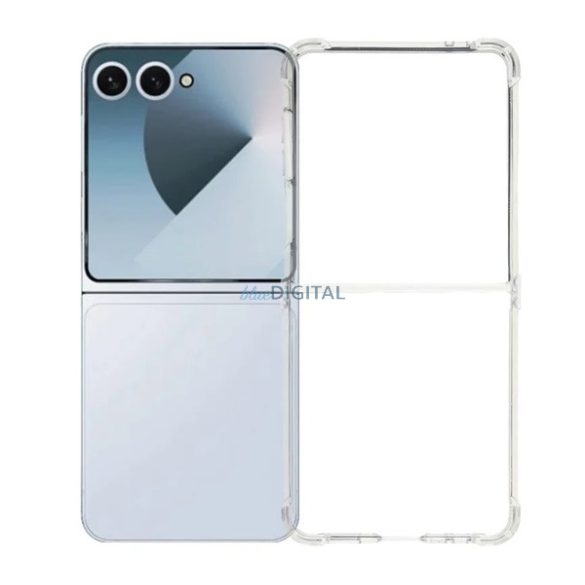 Szilikon telefonvédő (ütésállóság, légpárnás sarok) ÁTLÁTSZÓ Samsung Galaxy Z Flip7 (SM-F766)