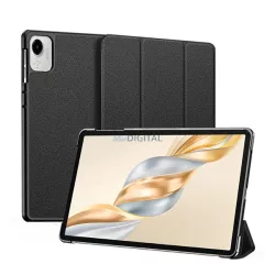   DUX DUCIS DOMO tok álló, bőr hatású (aktív FLIP, oldalra nyíló, TRIFOLD, asztali tartó) FEKETE Honor Pad X9a