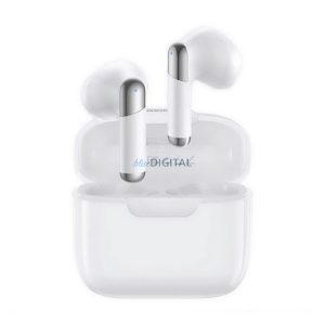 REMAX COZYBUDS bluetooth fülhallgató SZTEREO (v5.4, TWS, mikrofon, zajszűrő + töltőtok) FEHÉR