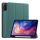 Tok álló, bőr hatású (aktív FLIP, oldalra nyíló, TRIFOLD, asztali tartó, ceruza tartó) SÖTÉTZÖLD Xiaomi Redmi Pad 2