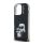 KARL LAGERFELD IML AQUARELLE KARL AND CHOUPETTE szilikon telefonvédő (ütésállóság, kameravédő) FEKETE Apple iPhone 16 Pro