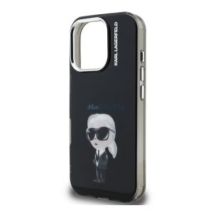 KARL LAGERFELD IML AQUARELLE KARL szilikon telefonvédő (ütésállóság, kameravédő) FEKETE Apple iPhone 16 Pro